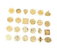 Oumefar Lot de tampons de cire à cacheter - Amovibles - Large application pour cartes - Modèle de molette torsadée pour matelassage - 12 mm - Tampon de cire à cacheter