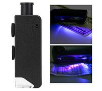 Oumefar Microscope de Poche LED de Poche de loupe de Poche d'industrie de la loupe 60 100X pour l'observation pour l'intérieur extérieur