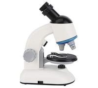 Oumefar Microscope éducatif 1200X pour Enfants avec Lumière LED pour Enfants Débutants, Tête Rotative à 360° pour L'exploration Scientifique, Ensemble de 7 Pièces, pour L'observation des Animaux,