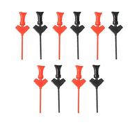 Oumefar Mini Crochet de Test Clips P5003 10 pièces Crochet de Sonde de Test Grabber pour SMD IC Clips de Test Cavalier Logique Analyser Accessoires 2 Couleurs