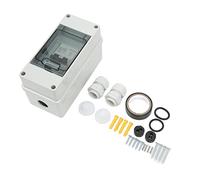Oumefar Mini Disjoncteur 50A DC, Isolateur 2P avec Fonction étanche IP65 pour Systèmes D'énergie Solaire et Panneaux Photovoltaïques