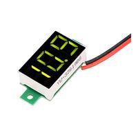 Oumefar Mini Voltmètre à Tube Numérique LED de Couleur Verte pour Mesure DC 2,4 V-30 V, Installation Facile