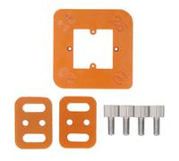 Oumefar Modèle de Rayon D'angle Rond à Arc de Routage de Gabarit Outil de Localisation de Gabarit pour les Projets de Menuiserie R30 R35 R40 R50 Plastic Multi-taille Rayon D'angle