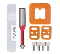 Oumefar Modèle de Routeur de Rayon D'angle Rond 4 en 1 Jig de Travail du Bois R15 R20 R20 R25 pour le Bricolage Projets de Menuiserie en Plastique D'ingénierie