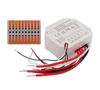 Oumefar Module de Commutation Intelligent, Télécommande WiFi à 4 Canaux pour Appareils D'éclairage Domotique, 90-250V AC