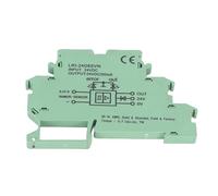 Oumefar Module de Relais Statique Module de Relais de Statique 1 N/O 50 MA Indicateur de Défaut LED Connexion à Vis Boîtier Ultra Fin 1 KHz IP20 avec Alliage AgCdO pour de