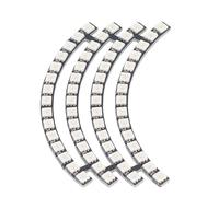 Oumefar Module Lumineux Circulaire à 60 LED RGB WS2812 5050 - Panneau Lumineux Rond avec Port Numérique 5 V, Idéal pour la Décoration Intérieure et les Projets/microcontrô