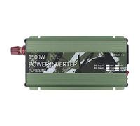 Oumefar Onduleur à Onde Sinusoïdale Pure 1500W avec Ventilateur Silencieux, Multi-Protection pour Le Camping et Les Voyages, Alliage D'aluminium Vert