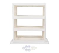 Oumefar Organiseur Rotatif à 90 Degrés, Organiseur de Bouteilles et Canettes, Support Empilable Modulaire pour Armoire, Garde-Manger, Cuisine, Salle de Bain