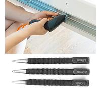 Oumefar Outil de Marquage du Bois, Ensemble de Poinçons Centraux de Précision pour le Positionnement du Perçage de L'acier, 3 Poinçons de Marquage pour les Artisans du Bois et du Bricolage