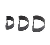 Oumefar Outil de Punch à Trous en Cuir 3 Pcs, Punch de Trou de Lune pour les Ceintures, Artisanat de Travail en Cuir avec un Boîtier de Rangement