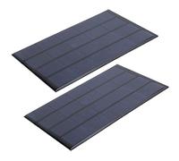 Oumefar Panneau Solaire époxy, 2 Pièces, Mini Panneau D'alimentation, Haute efficacité DC 5V 2W pour Lampes de Bricolage et Jouets Solaires 142x88mm