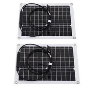 Oumefar Panneau Solaire Monocristallin Flexible 30 W, Conception étanche avec Contrôleur Solaire 50 A pour Batterie 12 V, Idéal pour les Activités de Plein Air, fabriqué en Matériau Monocristallin