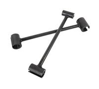 Oumefar Paquet de 2 Clés de Réglage de Charnière, Outil de Réparation de Charnière de Porte à Double Tête en Acier Robuste pour Portes -feu, Portes de Salle Blanche de sécurité