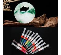 Oumefar Pâte de composé de Polissage Durable et Respectueuse de L'environnement, Cire de Résine, Sable de Diamant, 12 Pièces pour Bijoux en Métal de Jade, Horloges, Briquets pour un Polissage de