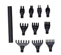 Oumefar Perforatrice en Cuir , 10 Embouts de Poinçons Perforateur de Ceinture Bricolage Diamant Laçage Couture Burin Ensemble pour L'artisanat du Cuir Holepunch