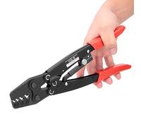 Oumefar Pince à Sertir de Câble, Outil de Sertissage de Borne de Fil à Cliquet de Haute dureté, Outil Manuel à Sertir pour Borne de Fil avec Poignée Ergonomique, Construction en Acier