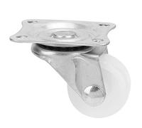 Oumefar Pivotante en Nylon 1 Pouce, Longue Durée de Vie, Roue de Meubles pour Chariot de Bricolage, 4 Pièces, économie de Main-d 'œuvre