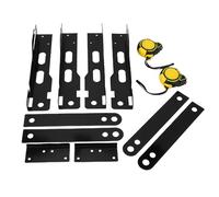 Oumefar Plaque à Outils D'alignement des Roues Améliorée pour Un Calibrage Rapide avec 2 Rubans à Mesurer, Matériau en Fer Robuste pour Camions, SUV - Lot de 4 Pièces pour L'alignement des Roues à