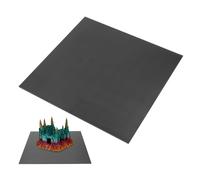 Oumefar Plaque de Construction en Verre D'imprimante 3D, Plate-forme D' D'adhésion de Revêtement Micro-poreux Haute Performance pour Ender 5 Plus 377x370x4mm