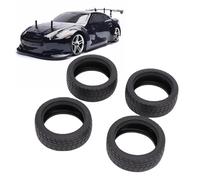 Oumefar Pneus de Voiture RC Drift, 4 Pièces en Caoutchouc à Haute | Caoutchouc à Rebond élevé, Paroi Latérale Ultra Fine pour la stabilité, Double Fentes de Verrouillage pour XO 1 HPI Blitz