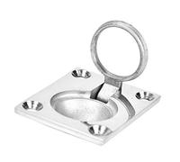 Oumefar Poignée D'anneau de Levage Affleurant en Acier Inoxydable 316 Poli Miroir pour Bateau Marin, Levage de Bateau, Antirouille pour Scènes Marines