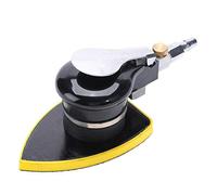 Oumefar Ponceuse à air Triangle Portable 1 pièces 12000 TR/Min Ponceuse pneumatique à Haute Vitesse de Rotation Ponceuse pneumatique pour meulage ponçage Polissage(90 * 130 mm)