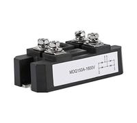 Oumefar Pont redresseur Noir monophasé Diode Pont redresseur Module Sortie DC 150A Amp Haute Puissance 1600V