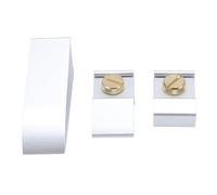 Oumefar Porte-papier de Verre à Main biseauté en Alliage D'aluminium, Ensemble de Pinces de Ponçage à Main pour les Projets de Menuiserie