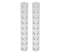 Oumefar Poutre Carrée Robotique Accessoire de Structure Solide et Précis pour la Construction de Robots de Travail Convient aux Amateurs de Robotique 2 Pièces Aluminium 8 X 8 X 72 Mm