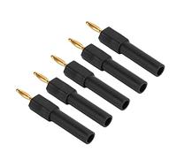 Oumefar Prise Banane de Conversion Courant de Tension de connectivité Efficace pour les Amateurs D'électronique Domestique 5 Pièces Prise en Laiton de 2 Mm à 4 Mm pour les Amateurs D'électronique