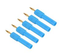 Oumefar Prise Banane de Conversion Courant de Tension de connectivité Efficace pour les Amateurs D'électronique Domestique 5 Pièces Prise en Laiton de 2 Mm à 4 Mm pour les Amateurs D'électronique