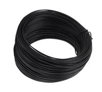Oumefar PVC PVC PVC Rouleau de Fil de Fil de Fil Rouge Rouille File de Liaison Flexible pour la Barre de Renforcement et les Câbles à Fibre Optique 0,75 Mm 50m (Noir)