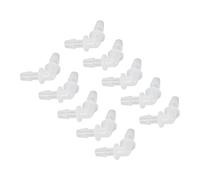 Oumefar Raccords en Plastique Résistants à L'usure pour Joint de Tuyau coudé pour Tube de Pompe, Tube en Silicone, Adaptateur de Connecteur à 90 Degrés en Forme de L 10 Pièces pour Laboratoire (6,4