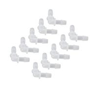 Oumefar Raccords en Plastique Résistants à L'usure pour Joint de Tuyau coudé pour Tube de Pompe, Tube en Silicone, Adaptateur de Connecteur à 90 Degrés en Forme de L 10 Pièces pour Laboratoire (9,5