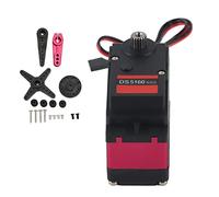 Oumefar RC Ds5160 Servo Numérique Ds5160 SSG 60 Kg Servo Numérique en Plastique Alliage D'aluminium en Acier Inoxydable Léger Grande Torsion étanche pour Voitures Télécommandées