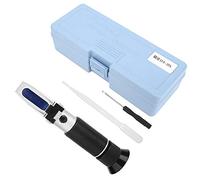 Oumefar Réfractomètre Test de Sucre Brix Mètre de Concentration Plage 0 20% avec Compensation Automatique de Température pour le Brassage à Domicile, la Fabrication du Vin et les