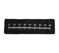 Oumefar Règle à Poisson Noire, Outil de Mesure en Polyester Imperméable pour les Amateurs de Pêche, Plage de 0 à 80cm