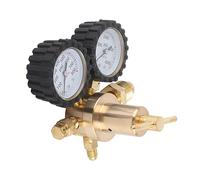 Oumefar Régulateur D'azote à Double Jauge de qualité Professionnelle, Haute Précision, Livraison 0 800 PSI, Test du Système CVC, Vanne de Contrôle du Gaz, Construction en Laiton, (États-Unis CGA580)