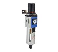 Oumefar Régulateur de Pression de Filtre de Débit de Compresseur D'air, Séparateur D' D'eau avec Jauge, Filtration 5 μm 40 μm pour Outils Pneumatiques (GFR300-15)
