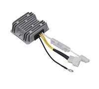 Oumefar Régulateur de Tension de Générateur en Alliage D'aluminium monophasé à 4 Fils 5 KW DC 12 V, avec Fils Jaunes et Blancs, pour le Chargement du Moteur, Pièces de Régulateur de