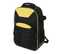 Oumefar Sac à Dos D'Outils, Sac à Outils Lourd avec Base de Base Moulée Multifonctionnelle et Organisateur Multi-compartiments, Bandes de Réflexion de Nuit