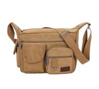 Oumefar Sac à Outils en Toile, Sac à Outils Durable Portable Multi-poches de Grande capacité avec Bandoulière, pour les Travaux de Maintenance des Techniciens électriciens