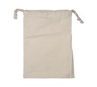 Oumefar Sac de Rangement en Coton Biologique Ordinaire de ménage Sac de Rangement de Cordon de Serrage Sac à Linge Sacs écologiques(15 * 20cm)
