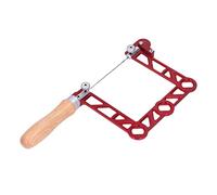 Oumefar Scie à Main pour le Travail du Bois, Scie à Bois Durable en Forme de U pour le Traitement des Métaux des Bijoutiers, à Manche en pour L'artisanat de Bricolage (4 pouces)