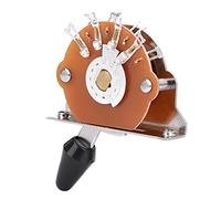 Oumefar Sélecteur de Micro, Option de Commutateur à 5 Voies (Interrupteur | Alliage de zinc durable, Action douce, Accessoire pour guitare électrique, Facile à installer