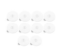 Oumefar sous Verres Lumineux, Paquet de 10 sous Verres LED pour Boissons de Mariage (Blanc 6cm)