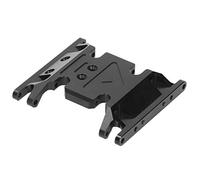 Oumefar Support de Boîte de Vitesse RC, Support de Transmission de Support de Boîte de Vitesse en Alliage D'aluminium 1/10 adapté pour Axial SCX10 II 90046 90047 90075 (Noir)