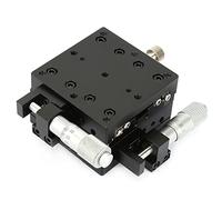 Oumefar Table Coulissante Manuelle de Haute qualité pour Scène Linéaire à Rouleaux Croisés pour Table Coulissante de Scène XY, Plate-forme de Coupe pour Inspection de Précision en Laboratoire, 60 *