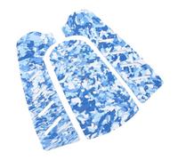 Oumefar Tapis de Traction pour Planche de Surf, Tapis de Préhension pour Planche de Surf à Double Motif Diamant, Antidérapant, Adhésif Professionnel 3 Pièces pour Shortboard